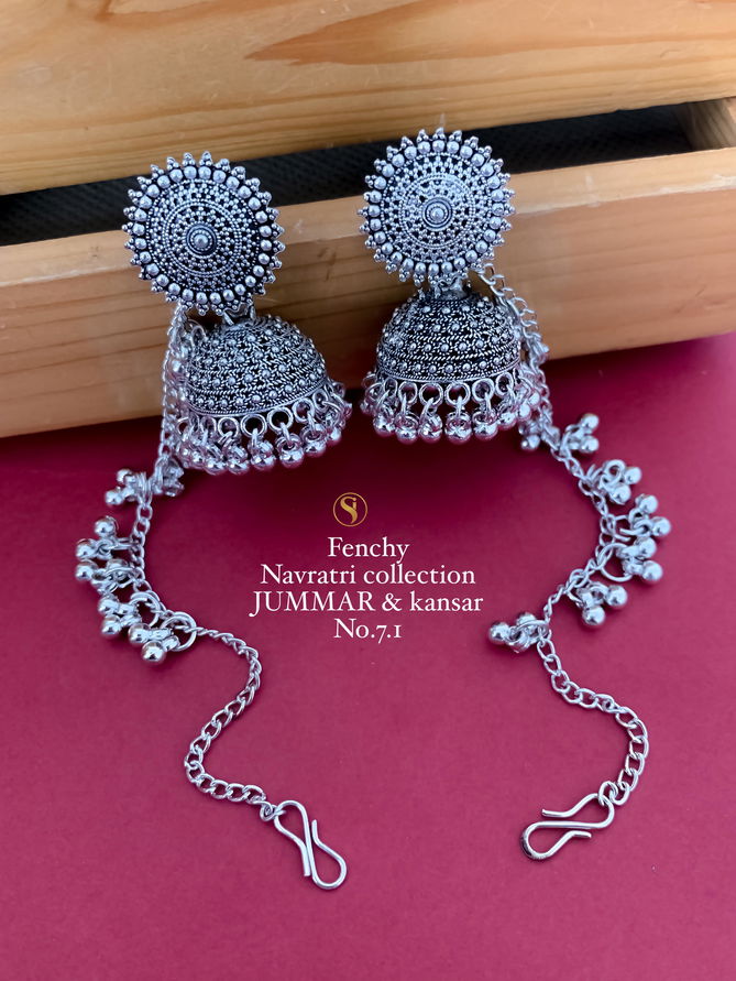 Fancy Navratri Special Kansar Jummar Earring Wholesale Price In Surat
